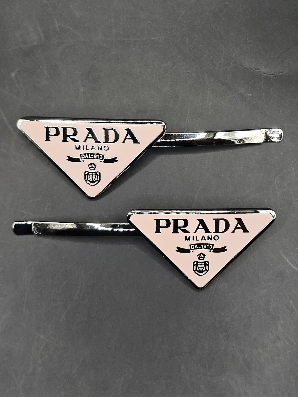 2x Prada Style Hair Clips
